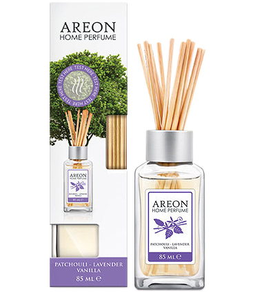 #T2482 areon-home-perfumes-patchouli-lavender-vanilla-interierovy-tycinkovy-difuzor-85ml
