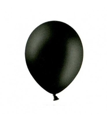 #T12143 balon-farebny-cierny-black-priemer-27cm-12ks