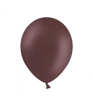 #T12150 balon-farebny-cokoladovo-hnedy-cocoa-brown-priemer-27cm-12ks