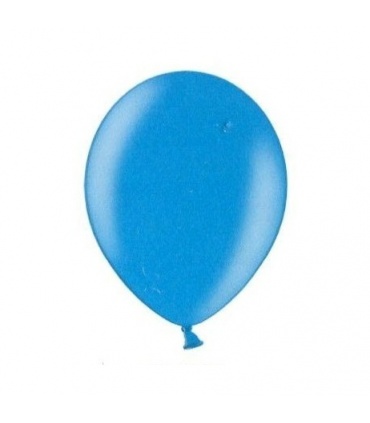 #T12161 balon-metalicky-azurovo-modry-cyan-priemer-30cm-12ks