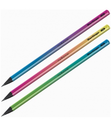 #T17213 berlingo-radiance-ceruzka-grafitova-trojhranna-cierne-drevo-rozne-farby-hb