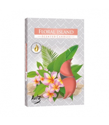 #T11618 bispol-floral-island-cajove-sviecky-6ks-doba-horenia-4-hodiny