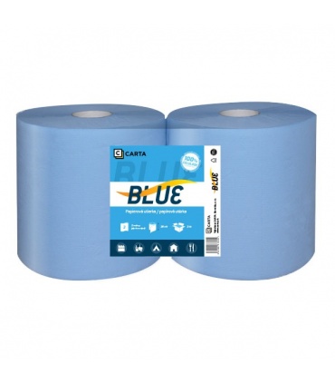 #T5991 carta-blue-papierova-utierka-100-celuloza-2-vrstvy-navin-230m-920-utrzkov-vyska-26cm