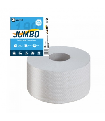 #T4593 carta-jumbo-c-190-toaletny-papier-2-vrstvy-100-celuloza-priemer-190mm-navin-130m