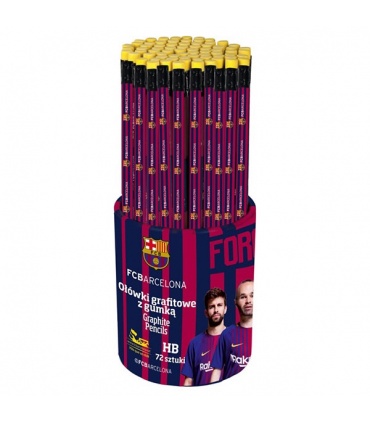 #T2927 ceruzka-obycajna-s-gumou-fc-barcelona-trojhranna-hb