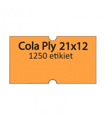 #T8110 cola-ply-etikety-21x12mm-fluor-oranzove-1250-etikiet-kotucik-urcene-pre-klieste-motex-5500