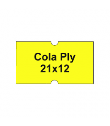 #T8112 cola-ply-etikety-21x12mm-fluor-zlte-1250-etikiet-kotucik-urcene-pre-klieste-motex-5500