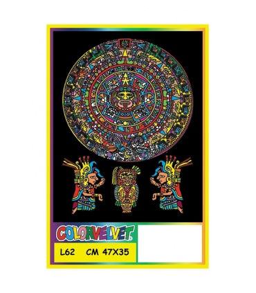#T6336 colorvelvet-l62-aztekovia-zamatova-omalovanka-obraz-47x35cm-seria-black