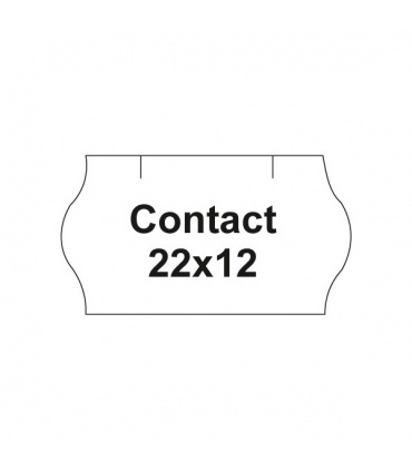 #T8115 contact-etikety-22x12mm-biele-oble