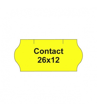 #T8127 contact-etikety-26x12mm-farebne-oble-1500-etikiet-kotucik-zelene-oranzove-zlte