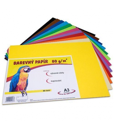 #T3067 farebny-papier-a3-80g-mix-12-farieb-5-listov-z-kazdej-farby-obsahuje-ciernu-60ks