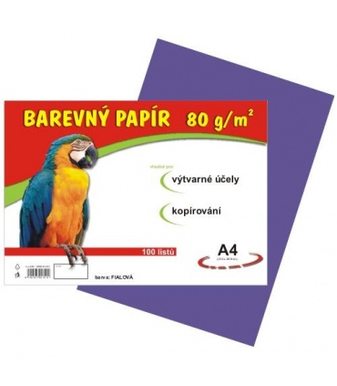 #T3078 farebny-papier-a4-80g-fialovy-100ks