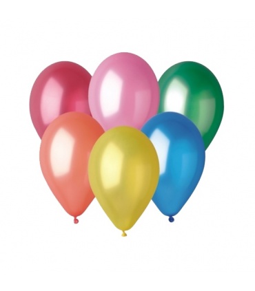 #T11698 gemar-balony-priemer-26cm-mix-metalickych-farieb-10ks