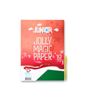 #T6911 junior-jolly-magic-paper-dekoracny-papier-a4-270g-magicky-metalicky-10ks-2x5-farieb