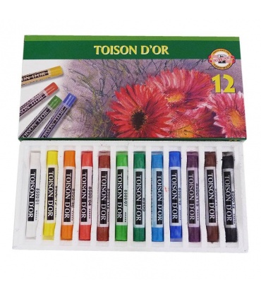 #T8097 koh-i-noor-toison-d-or-8512-krieda-sucha-umelecky-prasny-pastel-mix-farieb-12ks