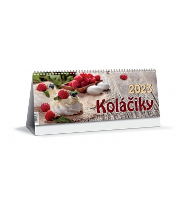#T9541 kolaciky-kalendar-stolovy-riadkovy-300x120mm-32-stran-dvojtyzdnovy