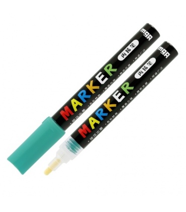 #T9387 mg-zpln6570a8-marker-akrylovy-popisovac-sirka-stopy-2mm-okruhly-hrot-farba-blue-green-s523
