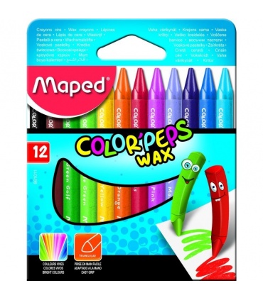#T4320 maped-color-peps-wax-voskovky-trojhranne-12-farieb