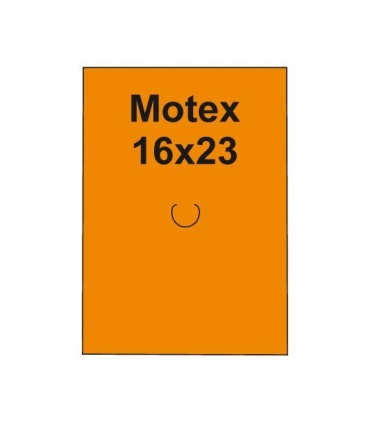 #T8132 motex-etikety-16x23mm-fluor-oranzove-870-etikiet-kotucik-urcene-pre-klieste-motex-6600