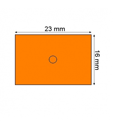 #T8133 motex-etikety-16x23mm-fluor-oranzove-870-etikiet-kotucik-urcene-pre-klieste-motex-6600
