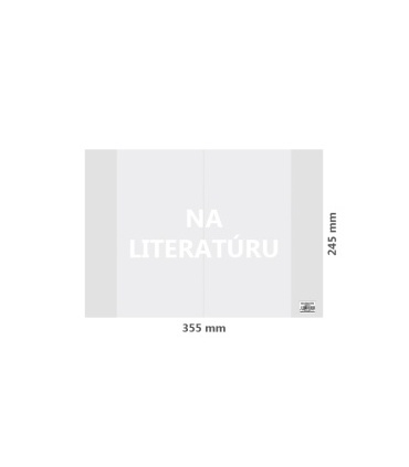 #T4523 obal-na-ucebnicu-literatura-pvc-355x245cm-transparentny