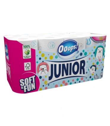 #T10840 ooops-junior-toaletny-papier-16rol-3-vrstvy-100-celuloza-140-utrzkov-putko