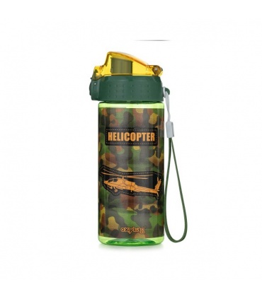#T14563 oxybag-9-06522-air-force-helicopter-flasa-na-pitie-500ml-zelena