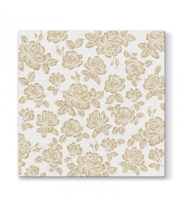 #T7413 paw-airlaid-aan004709-subtle-roses-gold-servitka-40x40cm