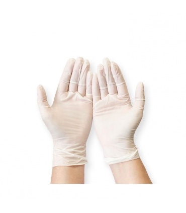 #T12246 rukavice-jednorazove-vinylove-nepudrovane-biele-velkost-s-100ks