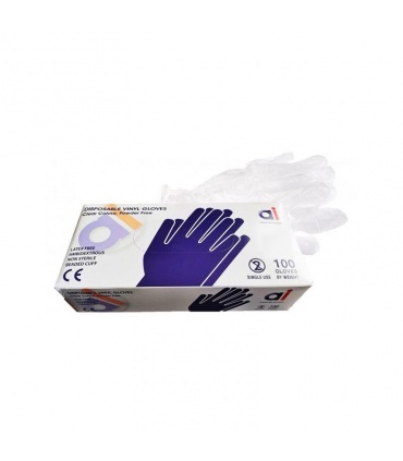 #T12249 rukavice-jednorazove-vinylove-nepudrovane-biele-velkost-xl-100ks