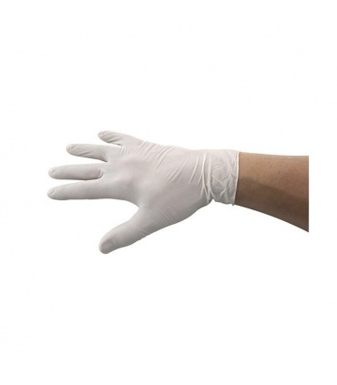 #T12242 rukavice-jednorazove-vinylove-pudrovane-biele-velkost-xl-100ks