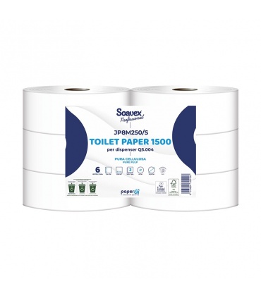 #T11953 soavex-professional-toilet-paper-1500-toaletny-papier-250m-100-celuloza-2-vrstvy