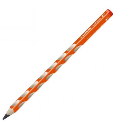 #T4323 stabilo-easy-ceruzka-grafitova-pre-pravakov-ergonomicka-trojhranna-oranzova-hb