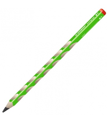 #T4324 stabilo-easy-ceruzka-grafitova-pre-pravakov-ergonomicka-trojhranna-zelena-hb