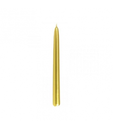 #T6104 sviecka-konicka-60g-25cm-metalicka-zlata